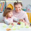 MCGMITT Tea Party Set for Toddler 3-5, 15PCS Silicone Tea Set Kids Tea Set, Includes Teapot, 4 Tea Cups and Coasters, Creamer, Sugar Bowl, 4 Spoons, Kitchen Pretend Play for Little Girls Boys Age 3-6 view 3