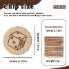 30 PCS Custom Wooden Tokens with Laser Engraved Personalized Drink Token with Your Logo, Image & Text 40MM Double Sided Printed Drink Chips Wooden Round Tokens for Party,Wedding,Bar,Corporate Events view 2