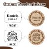 30 PCS Custom Wooden Tokens with Laser Engraved Personalized Drink Token with Your Logo, Image & Text 40MM Double Sided Printed Drink Chips Wooden Round Tokens for Party,Wedding,Bar,Corporate Events view 3