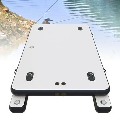 2M/2.5M Inflatable Floating Dock for Adults, Multi-Person Swim Platform, Non-Slip Deck, Pool & Lake Raft, Connectable Multi-Dock for Beach & River Fun