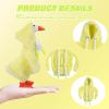 2 Pcs Desk Goose Outfits 7 Inches, Mini Desk Goose Clothes Hoodies 7 Inch Porch Goose Costume Desk Goose Accessories for Magnetic Goose Statue Table Decor (Grey & Yellow) view 3