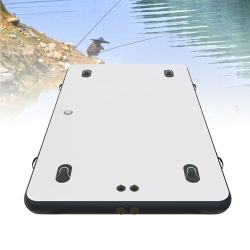 2M/2.5M Inflatable Floating Dock for Adults - Multi-Person Swim Platform, Non-Slip Deck, Connectable Raft for Pool, Beach, Lake & River Fun