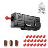 ATESSON Fidget Gun Toy Metal Smooth Shooting + Fidget Ring for Anxiety Stress Relief Boredom EDC ADHD Office Cool Gun Fidget Toys Adults Men Black view 1
