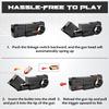 ATESSON Fidget Gun Toy Metal Smooth Shooting + Fidget Ring for Anxiety Stress Relief Boredom EDC ADHD Office Cool Gun Fidget Toys Adults Men Black view 3