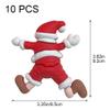 10pcs Christmas Cake Toppers Cute Cake Decorations Birthday Cake Supplies for Xmas New Year Holiday Christmas Parties view 3