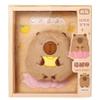 Veesper Capybara Notebook A5 Plush Capybara Journal 7.6x6.7 Inch Cute Animal Writing Notebook for Home Office School Supplies Travel Diary Stationery view 1