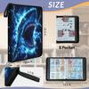 Adornori Cool Shark 9 Pocket Card Binder Holds 900 Cards Trading Card with Sleeves Blue Lightning Card Storage Organizer for MTG, TCG, Sports & Game Cards view 2