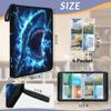 Adornori Cool Shark 9 Pocket Card Binder Holds 900 Cards Trading Card with Sleeves Blue Lightning Card Storage Organizer for MTG, TCG, Sports & Game Cards view 3
