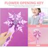 DEARMAMY 2pcs Light Up Snowflake Wand - Glowing Fairy Wand for Birthday Parties, Stage Performances and Themed Events view 4