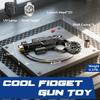 ATESSON Metal Fidget Gun Toy with Shooting and Spinning Gameplay Finger Fidget Toys Adults for EDC ADHD Focus Anxiety Stress Relief Boredom Office Executive Desk Fidget Toy view 2