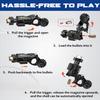 ATESSON Metal Fidget Gun Toy with Shooting and Spinning Gameplay Finger Fidget Toys Adults for EDC ADHD Focus Anxiety Stress Relief Boredom Office Executive Desk Fidget Toy view 3