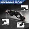 ATESSON Metal Fidget Gun Toy with Shooting and Spinning Gameplay Finger Fidget Toys Adults for EDC ADHD Focus Anxiety Stress Relief Boredom Office Executive Desk Fidget Toy view 4