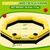 Gaga Ball Pit Inflatable 20FT with Built-in Blower, Portable Gaga Pit for Indoor Outdoor School Family Activities Inflatable Gaga Ball Court Sport Games for Adult, Yellow Black view 3