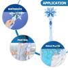 DEARMAMY 2pcs Light Up Snowflake Wand - Glowing Fairy Wand for Birthday Parties, Stage Performances and Themed Events view 3