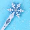 DEARMAMY 2pcs Light Up Snowflake Wand - Glowing Fairy Wand for Birthday Parties, Stage Performances and Themed Events view 4