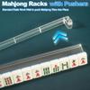Azconty 4 Pcs Mahjong Racks with Pushers & Storage Bags, Clear Acrylic All-in-One Mahjong Pushers and Racks, Modern American Mahjong Accessories with Line Finder (Transparent) view 4