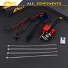 NMNRC Alloy Transmission & 2322 2600kv Brushless Motor & 45A Brushless ESC for MN82 MN99S MN168 MN78 Series Upgrades Part Red view 2