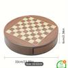 Large Chess Set Luxury Gift Collection Chess,Chess Piece Storage Board Game Table Rotating Drawer Round view 2