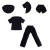 1/12 Scale Figure Top and Pant Miniature Doll Costume Casual Loose Figure Clothes Dress Up for 6 Inch Action Figures Accessories- with Shirt view 3