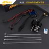 NMNRC Alloy Transmission & 2322 2600kv Brushless Motor & 45A Brushless ESC for MN82 MN99S MN168 MN78 Series Upgrades Part Black view 2
