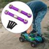 2X 1/14 RC Steering Linkage Aluminum Alloy Adjustable Tie Rods for 14211 Model RC Hobby Car Parts- Violet view 2
