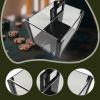 Chip Case Organizer 600pcs Capacity Transparent Acrylic Storage Box with Handle for Poker Chips Games Accessories 9.45x7.48x6.30inch- Leer view 3
