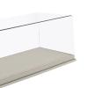 1/24 Scale Diecast Car Display Case with Clear PVC Cover, Wooden Base and PU Leather, 11.02x6.30x5.12 inch Display Stand for Model Car Collection- White view 4