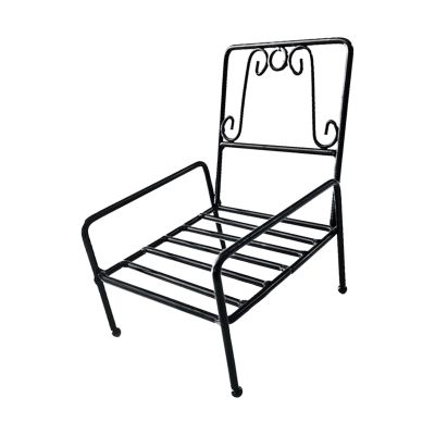 1/6 Scale Miniature Dollhouse Chair Iron Furniture for 12 Inch Doll Living Room Decoration Accessories- Chair