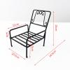 1/6 Scale Miniature Dollhouse Chair Iron Furniture for 12 Inch Doll Living Room Decoration Accessories- Chair view 3