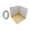 1/12 Scale Showcase Backdrop Diorama Organizer Storage Background Scene for Action Figures, Mini Diecast Cars, Dolls Display- Interior view 1