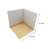 1/12 Scale Showcase Backdrop Diorama Organizer Storage Background Scene for Action Figures, Mini Diecast Cars, Dolls Display- Interior view 4