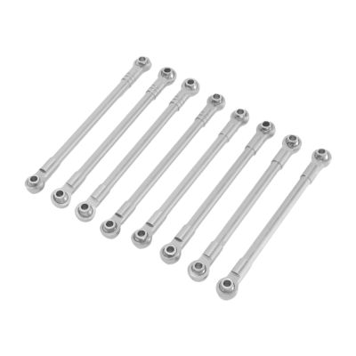 8X Metal Chassis Link Rods for 1/12 H12Y H12Y+ H12P RC Cars, Direct Replacement Stabilizer Pull Rods DIY Repair Accessories- Silver