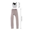 1/12 Scale Women Vest and Pants Doll Clothes Stylish Cosplay Miniature Clothing Costume for 6 inch Action Figure Accessory- White Vest view 3