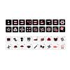 Baby Cards High Contrast Visual Stimulation Learning Activity Cards Soft Cloth Educational Toys for Infants 6-12 Months- Black Red view 2
