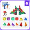 BHXGLWK 36PCS Mini Travel Magnetic Tiles Set with Iron Box, Portable STEM Building Blocks for Kids Ages 3-8, Educational Construction Toy, Learning Travel Gifts for Boys & Girls view 2
