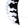 2M Parafoil Kite Two Line Parachute Kite for Beach Outdoor Games Boys Girls Activities with 30M Lines- Black White view 2
