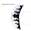 2M Parafoil Kite Two Line Parachute Kite for Beach Outdoor Games Boys Girls Activities with 30M Lines- Black White view 3