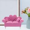 1/6 Scale Sofa Couch Jewelry Box Elegant Ornament Miniature Furniture for 12inch Dolls Action Figures Accessories- Rose view 4