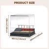 1/64 Scale Model Car Display Case with Dustproof Cover and Park Stairs Scene for Diecast Collection Garage Decoration view 2