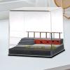 1/64 Scale Model Car Display Case with Dustproof Cover and Park Stairs Scene for Diecast Collection Garage Decoration view 3