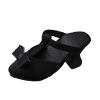 1/4 BJD Doll Shoes High Heel Sandals Round Toe Fashion with Bowknot Women Doll Accessories- Black view 3