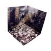 1:6 Scale Backdrop Scene Layout Display Case for Action Figures and Vehicle Models, 11.81x11.81 Inch Simulation Background- Ruins view 1