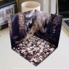1:6 Scale Backdrop Scene Layout Display Case for Action Figures and Vehicle Models, 11.81x11.81 Inch Simulation Background- Ruins view 2