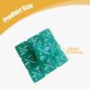 10Pcs 16mm Acrylic Dice Set D6 Six Sided Dice for Board Games Math Teaching Aids Addition Subtraction Gaming Accessories- Green view 2