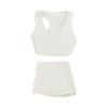 1/12 Scale Sports Vest Shorts Set Doll Clothes Miniature Tank Top and Shorts Outfit for Female Action Figures- White view 3