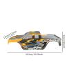 1/10 RC Car Body Shell Frame High Performance Lightweight Accessories Replacement for 2996A RC Car Toy- Orange view 2