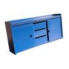1:12 Scale Dollhouse Wood Cabinet Miniature Storage Cabinet Furniture Decor Scenes Accessories for Dolls House Bedroom Toy- Blue view 3