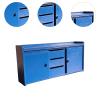 1:12 Scale Dollhouse Wood Cabinet Miniature Storage Cabinet Furniture Decor Scenes Accessories for Dolls House Bedroom Toy- Blue view 4