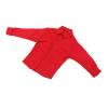 1:12 Scale Action Figure Trench Coat Outfit Male Doll Shirt Dress for 6 Inch Figures- Red view 1