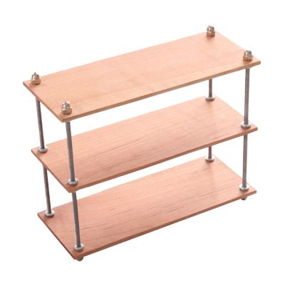 1/6 Scale Dollhouse Storage Shelf Miniature Organizer Holder Simulation Bookshelf Display Rack for DIY Dollhouse Accessories- 3 Tier Long